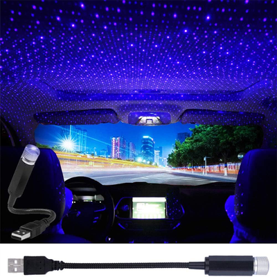 Portable USB Car Atmosphere Star Night LED Light Laser Lamp Decor for Ceiling UK