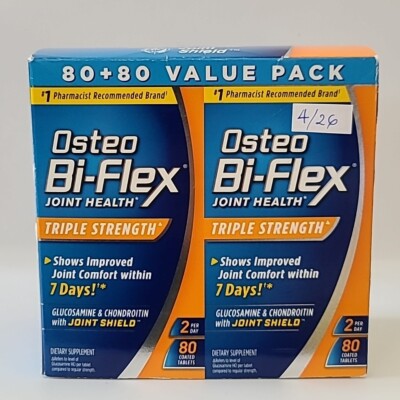 Osteo BiFlex Triple Strength JOINT HEALTH   80 COATED TABLETS  Twin Pack   04/26