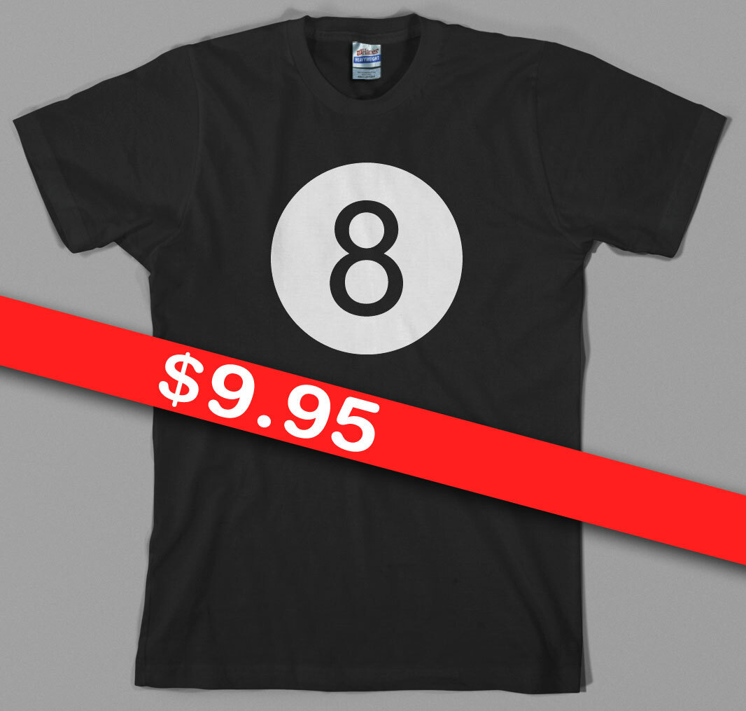Футболка 'бильярдный шар n2'. Wiffle. Ball shirt. Оригинальные принты на футболках. Футболка бильярдный шар 8.