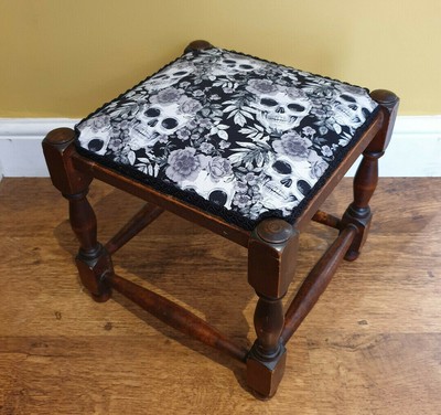 Antique Wooden Foot Stool Early 20th c.