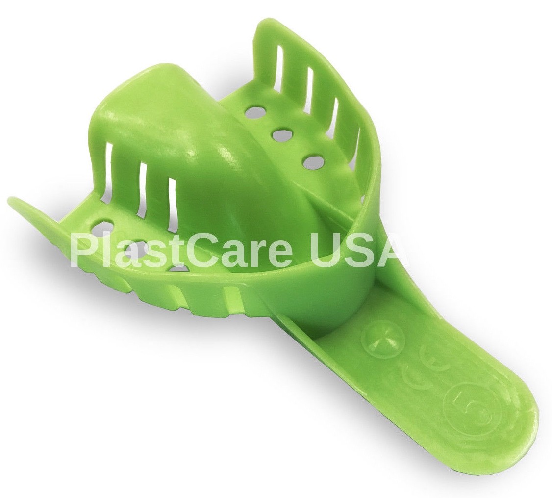 Dental Perforated Plastic Impression Trays Autoclave (CHOOSE SIZE) (1 Bag of 12)