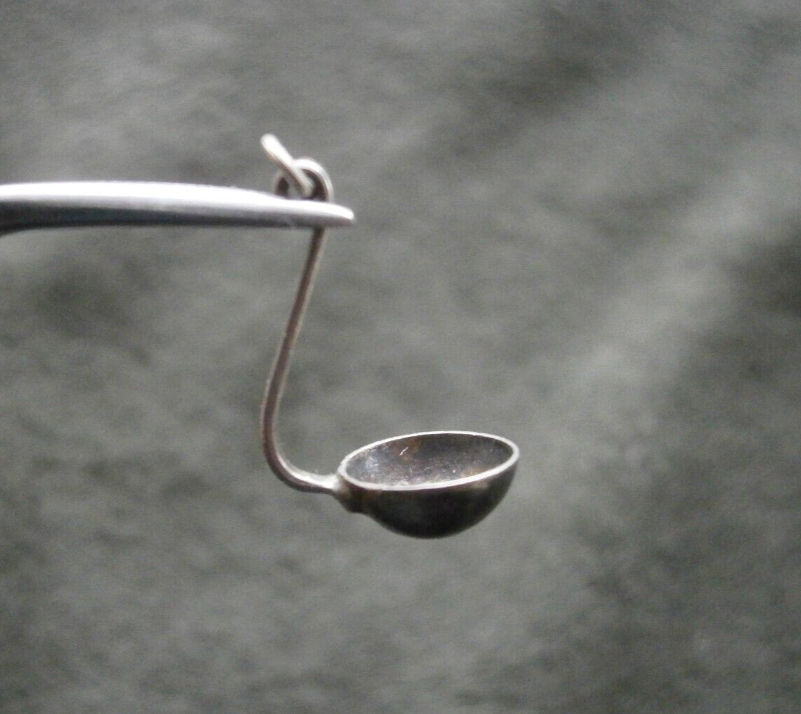 Ladle Serving Spoon Vintage Mexican Sterling Silver Charm Pendant