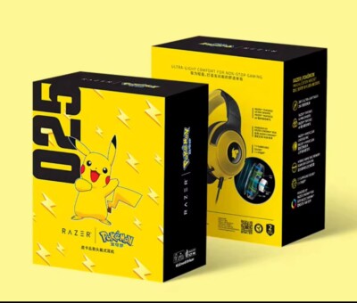 Razer X Pokemon Pikachu Bluetooth Headset-Limited Edition Wireless Earbuds Boxed