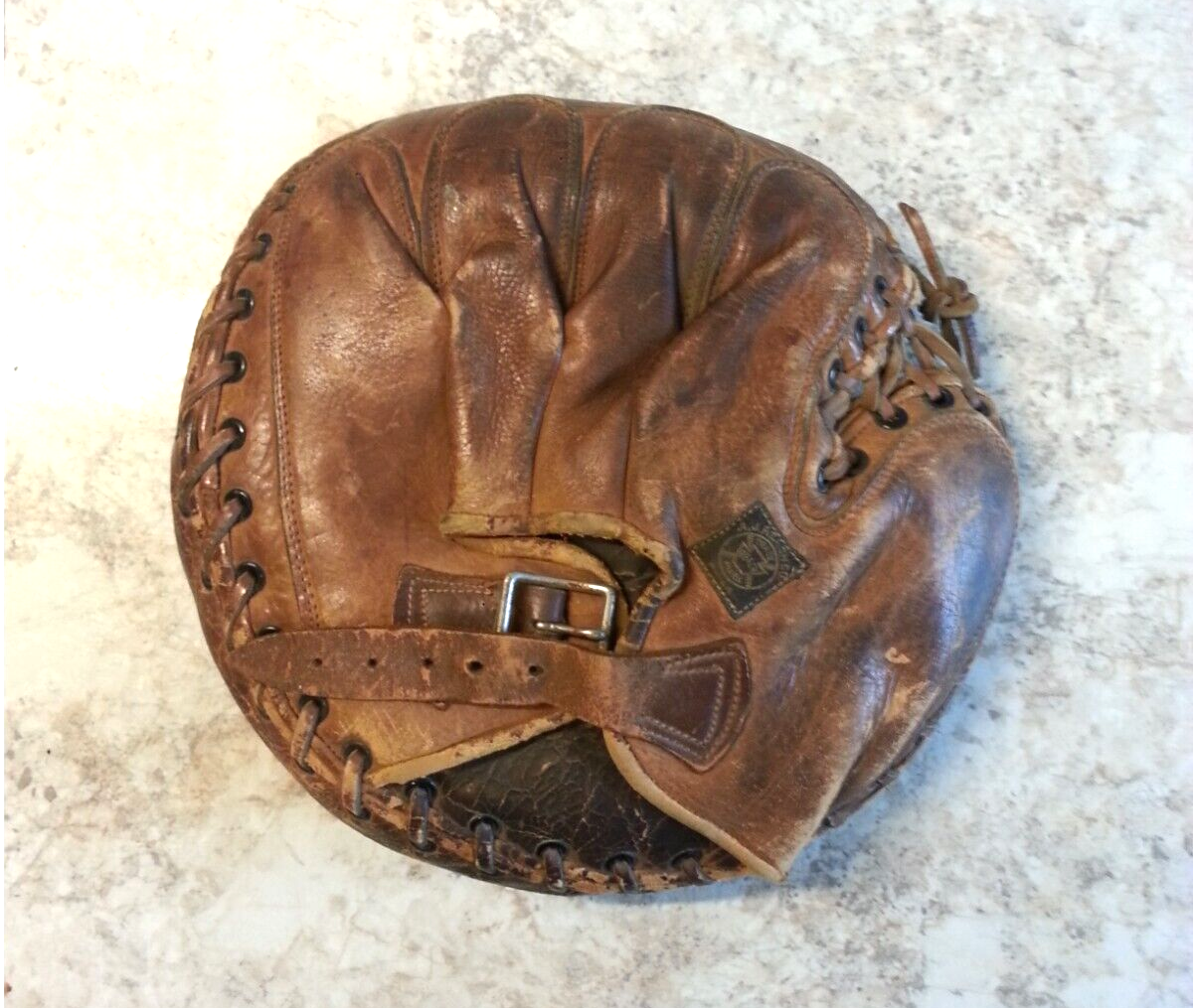Antique AJ Reach Leather Catchers Baseball Glove