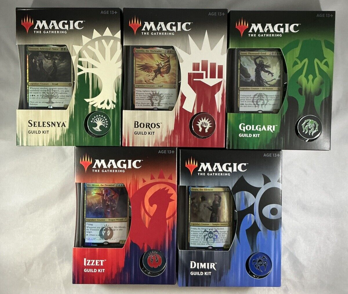 Magic The Gathering Guilds of Ravnica Guild Kit Set of 5 Magic The Gathering Guilds of Ravnica Guild Kit Set of 5