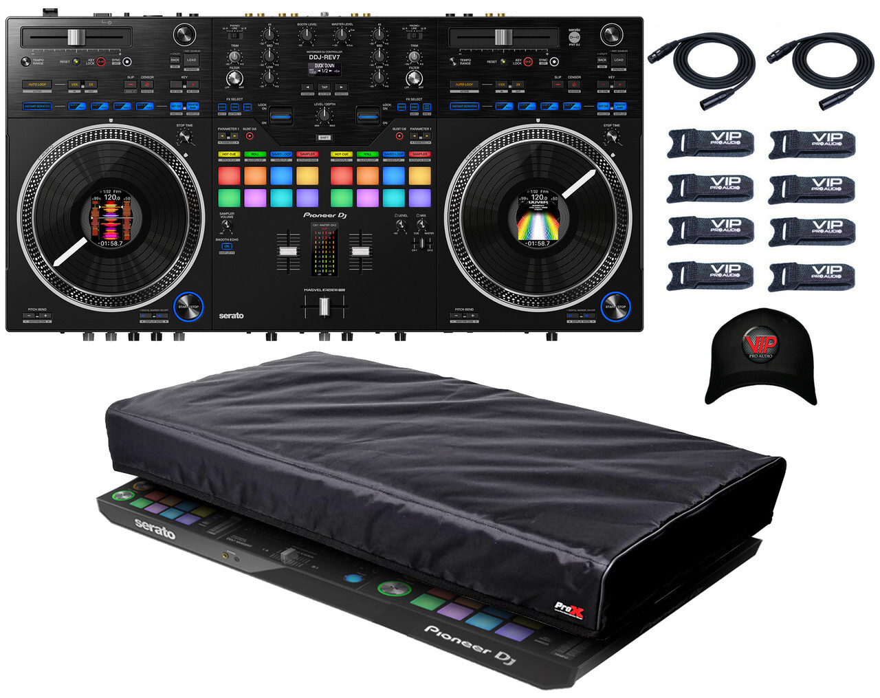 Pioneer DDJ-REV7 Scratch-Style Controller for Serato DJ Pro