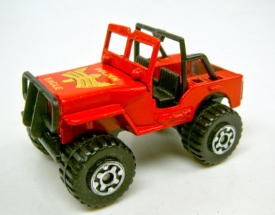 Matchbox Superfast 05D 4 x 4 Jeep rot Golden Eagle Macau
