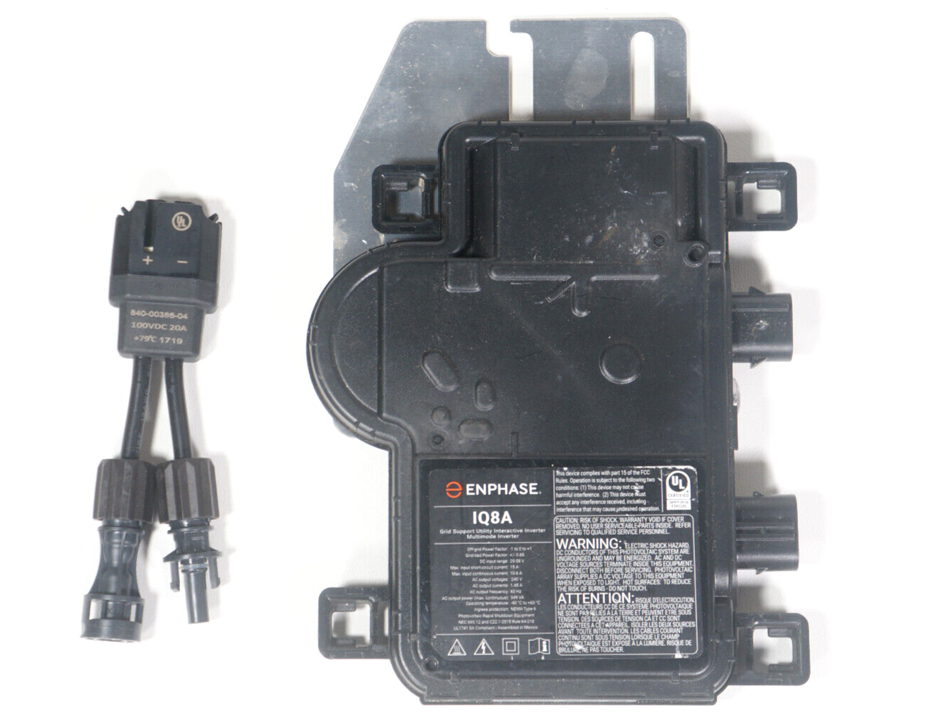 Enphase IQ8A Micro Inverter With MC4 Solar Panel Connector
