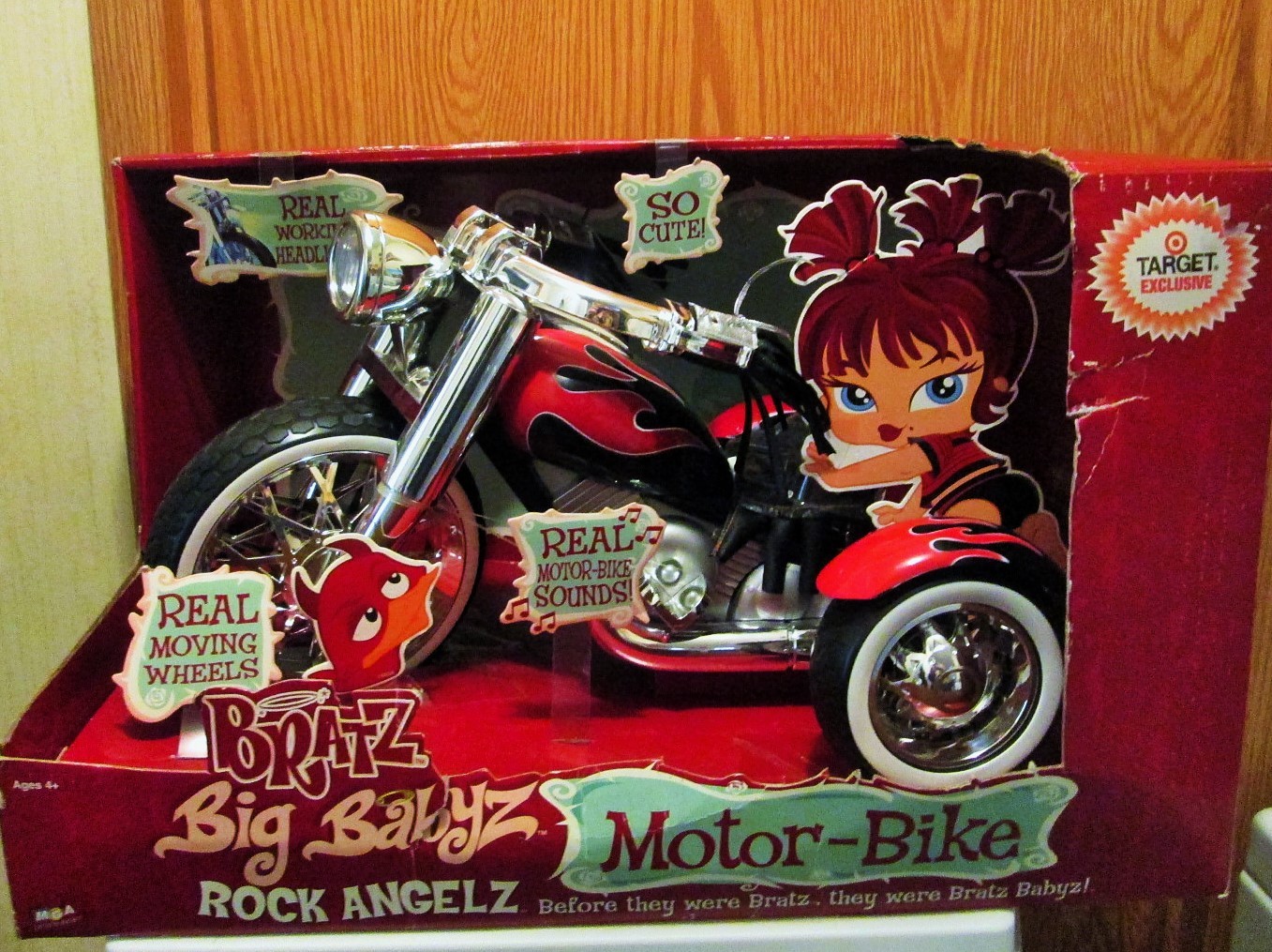 HTF Bratz Big Babyz Rock Angelz Motor-Bike Target Exclusive NIB