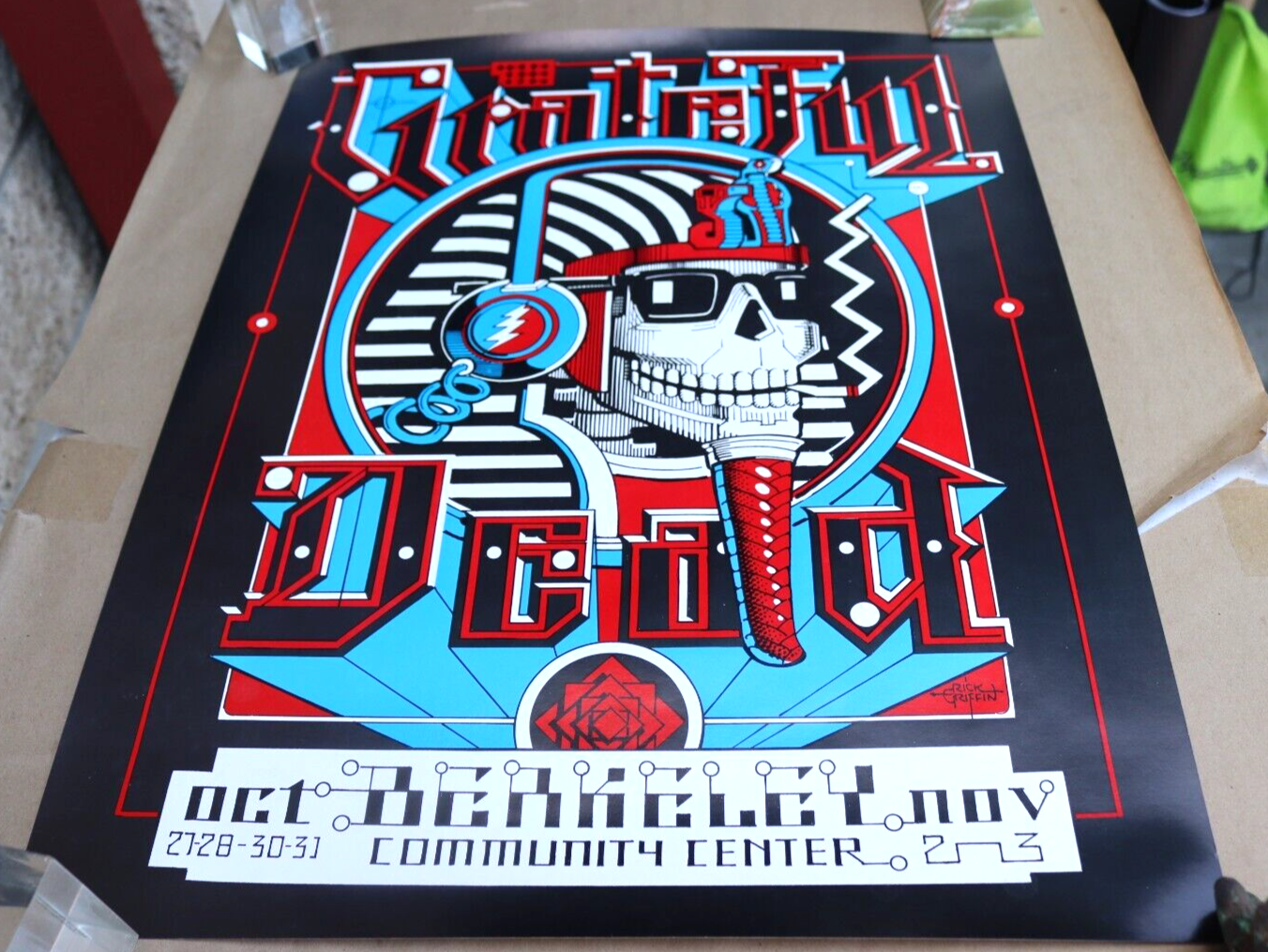 Grateful Dead リックグリフィン ポスター Grateful Dead リックグリフィン ポスター 1990 Rick Griffin