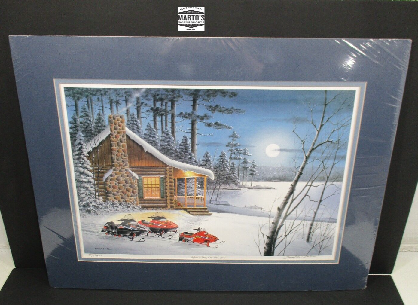 POLARIS INDY XC 500 600 ART PRINT by JERRY RAEDEKE After A