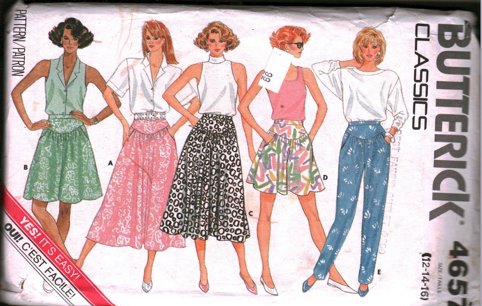Butterick アンティーク本　1970年代 5914 Vintage Butterick SEWING Pattern Misses 1970s Semi