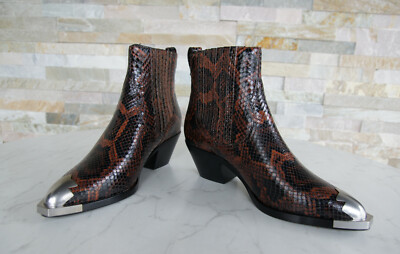 ASH ASH SIZE 39 ANKLE BOOTS BOOTIES FLOYD SHOES SNAKE COUNTRY FORMER RRP 285 €