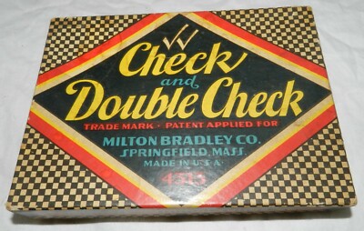 Vintage Milton Bradley Card Game - Check and Double Check - looks complete