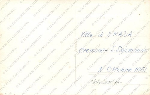 1951 CREMONA Villa Mina Bolzesi S. Maria del Campo S. Sigismondo Foto Cartolina - Picture 2 of 2