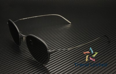 Pre-owned Prada Pr 53ws 04q5s0 Matte Black Dark Grey 50 Mm Men's Sunglasses In Gray