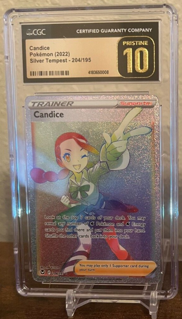 Pokémon - Silver Tempest - Candice 204/195 CGC Pristine 10