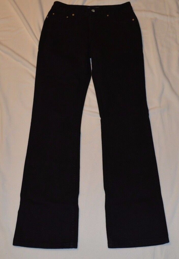 как выглядит London Jean Long 34" Curve- True Black Jeans фото