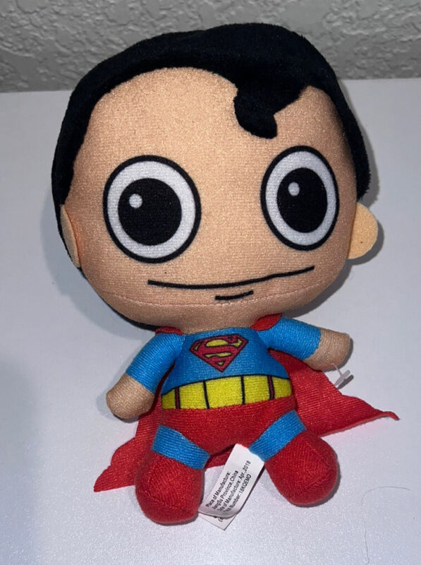 Toy Factory Superman Plush with Cape DC Comics Justice League 7" SitBig Head