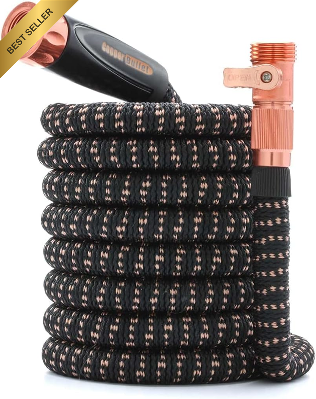 Bullet 50-FT Expanding Garden Hose W/Spray Nozzle AS-SEEN-ON-TV
