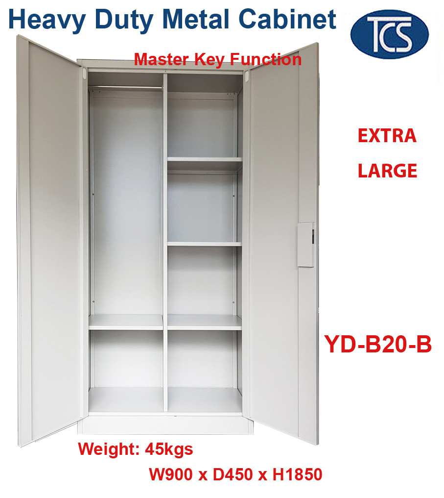 Tcs New Fully Assembled Metal Steel Cupboard Wardrobe With