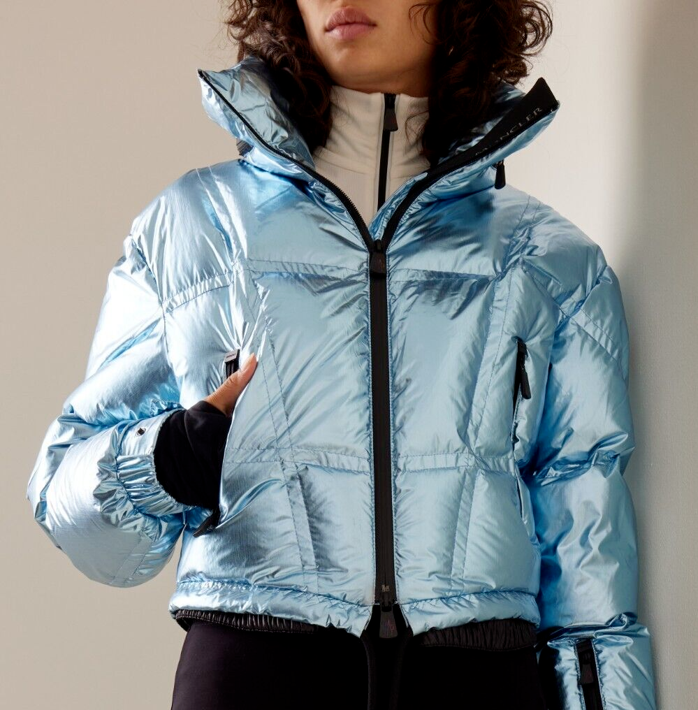 エナジーチャージMONCLER ニットマフラー 青 エナジーチャージ様専用MONCLER ニットマフラー 青