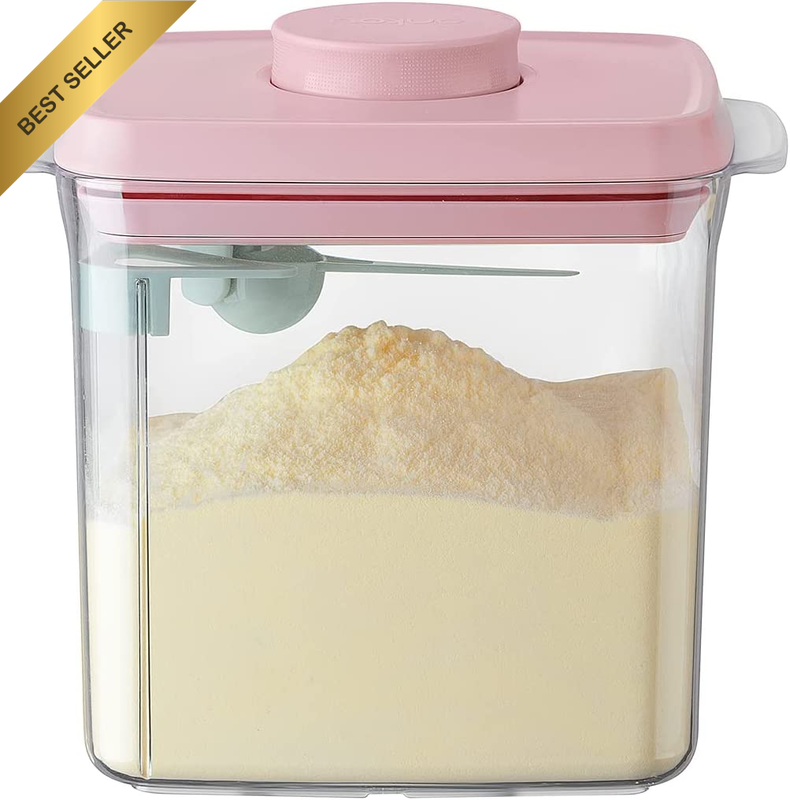 Formula Container - 1700Ml Airtight Formula Dispenser One Button Handy Milk Powd