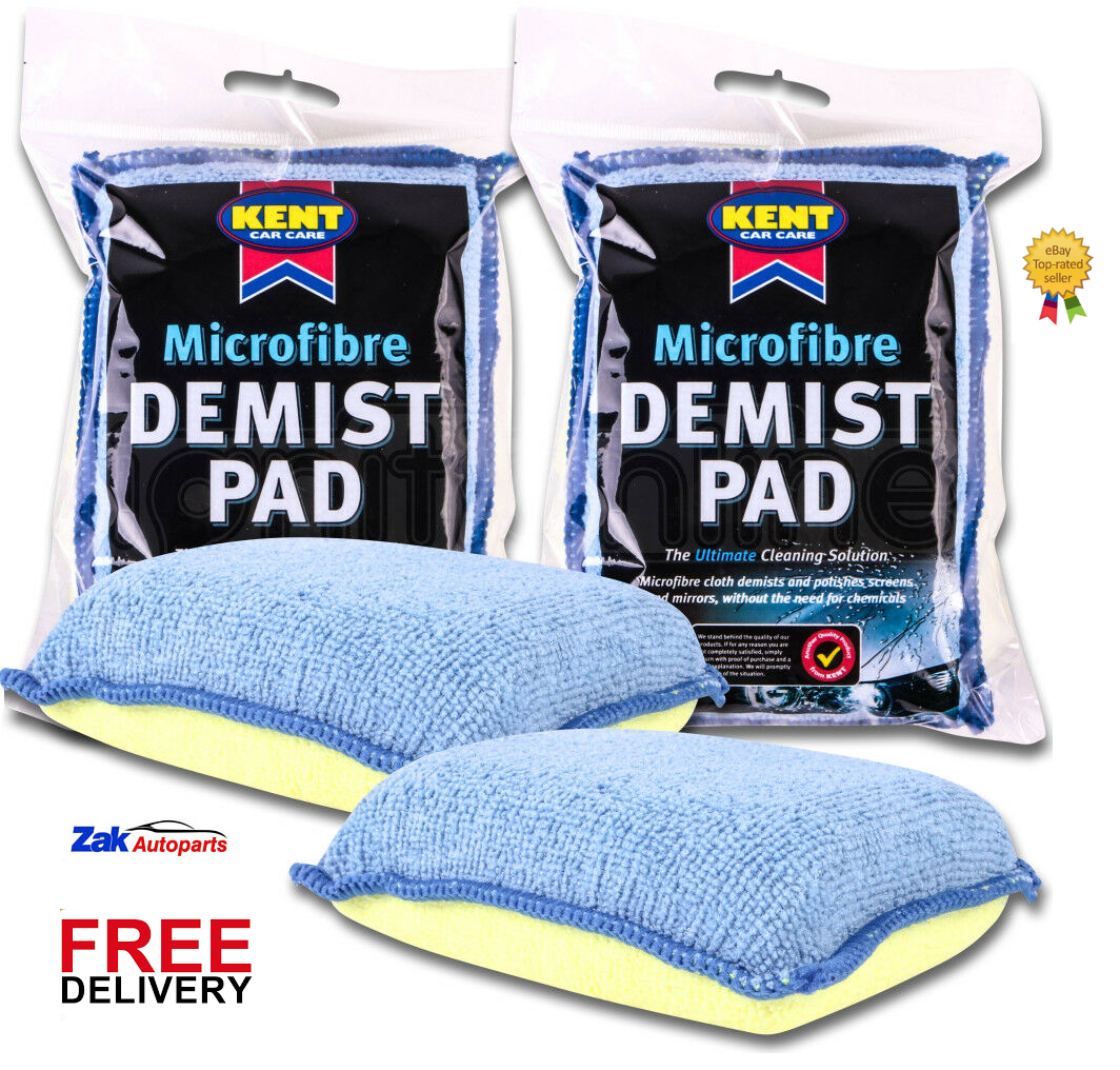 2 X Microfibre Absorbent Car Demist Demister Pad Windscreen Window Mirror Glass eBay