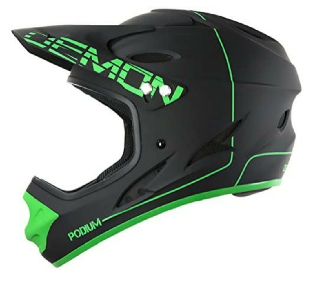 demon podium full face bike helmet