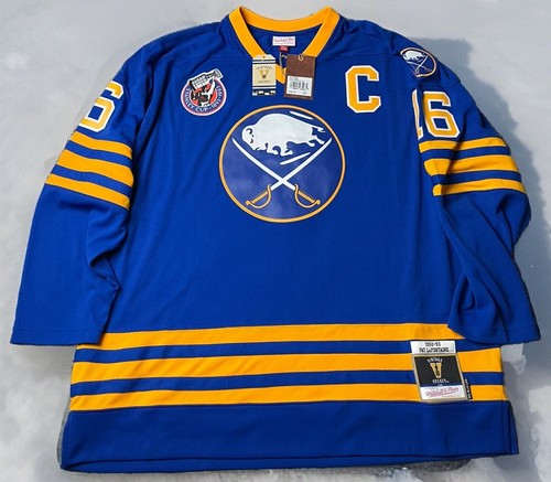 MITCHELL & NESS BUFFALO SABRES 2XL PAT LaFONTAINE BLUE LINE