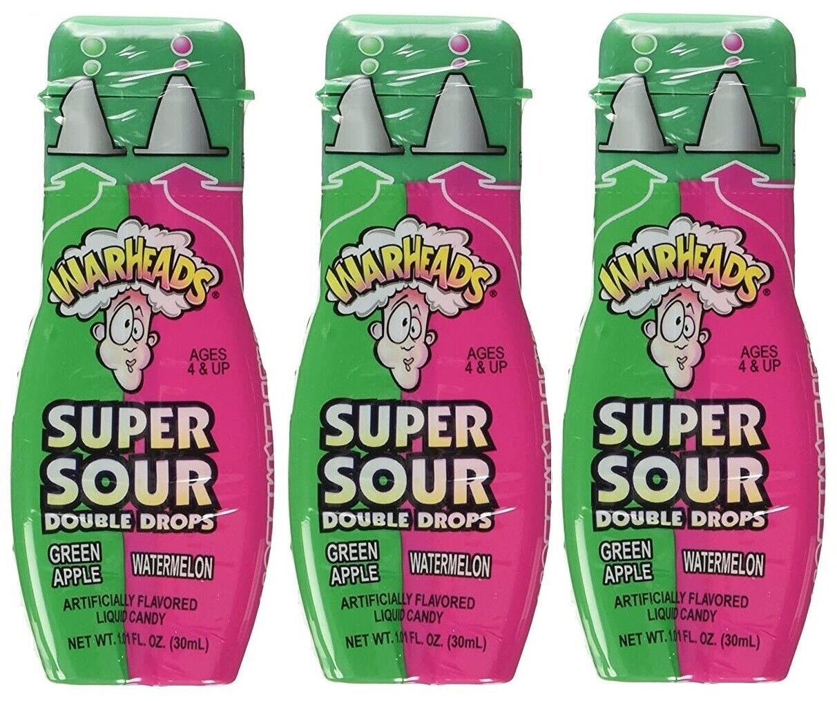 Double Drops in Pink & Green Double Drops in Pink & Green