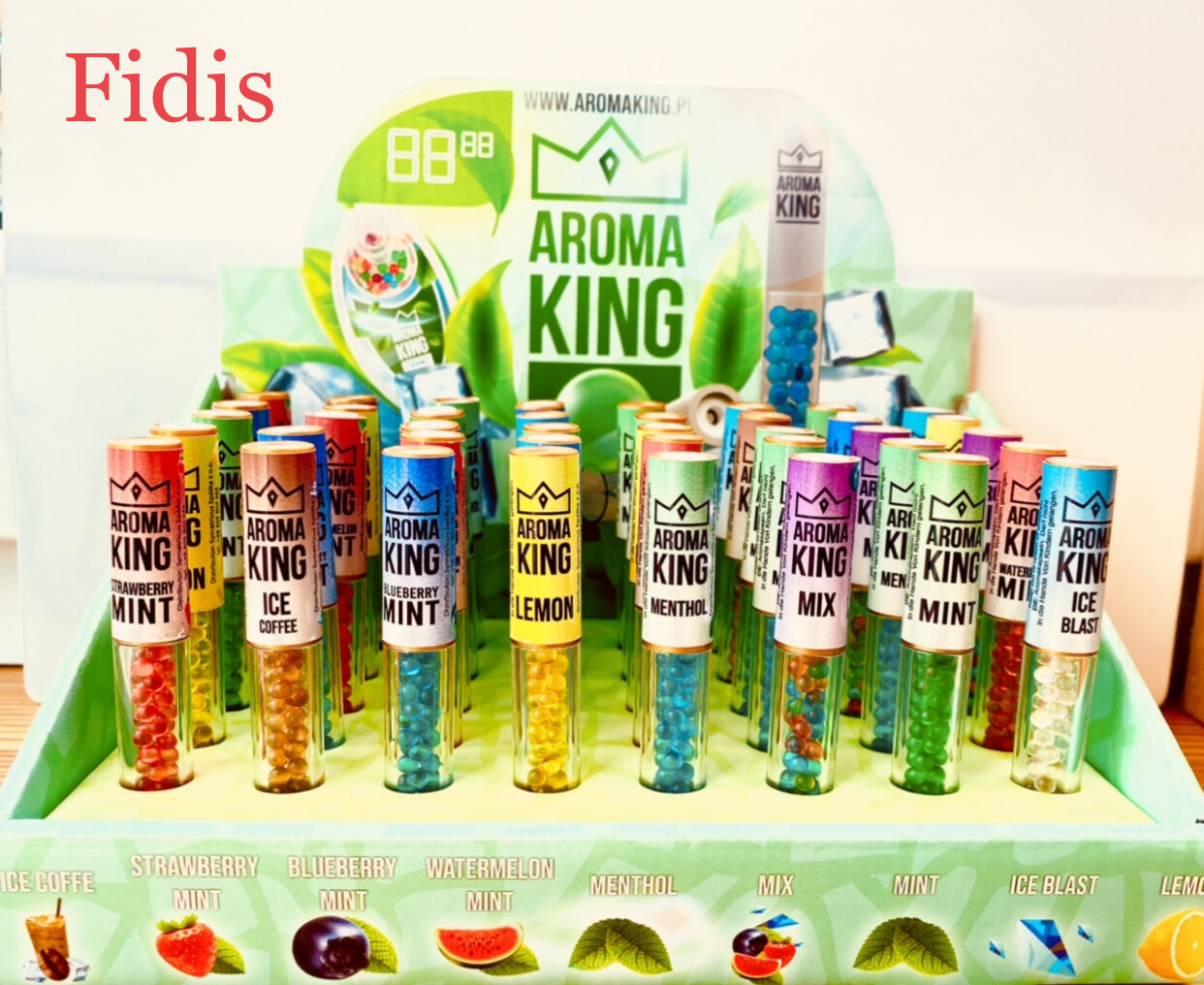 Aroma King Kapseln Kugeln Aromaperlen 50 Stk. Filter mit PEN Luxus Applikator