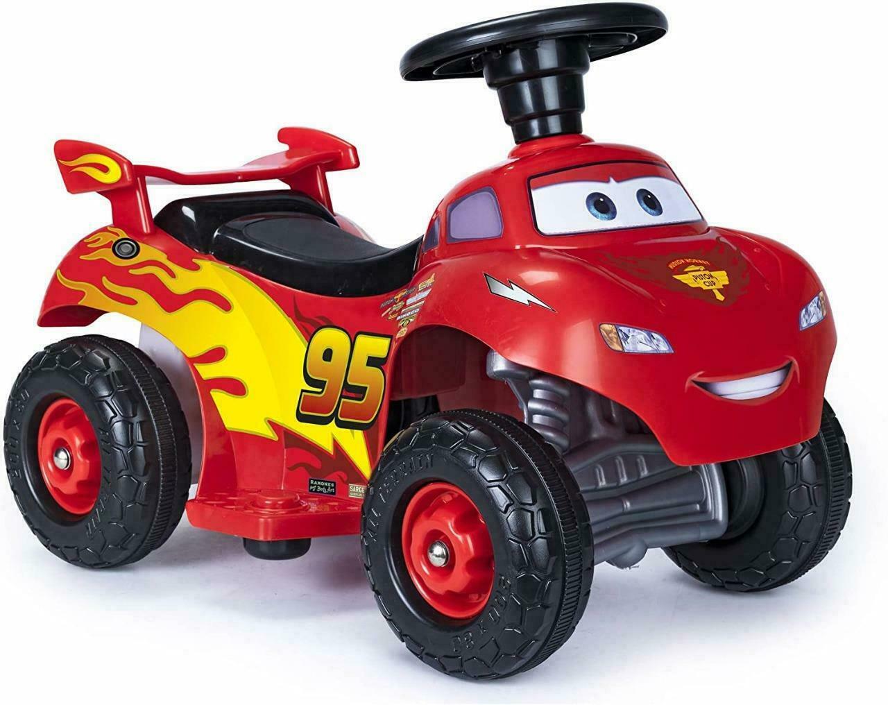 Disney Cars Lightning Mcqueen 6v Electric Ride On Car Quad 1 3 Years N Sammargifts