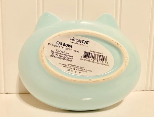 Porcelain Ceramic Simply CAT BOWL 4.73oz.