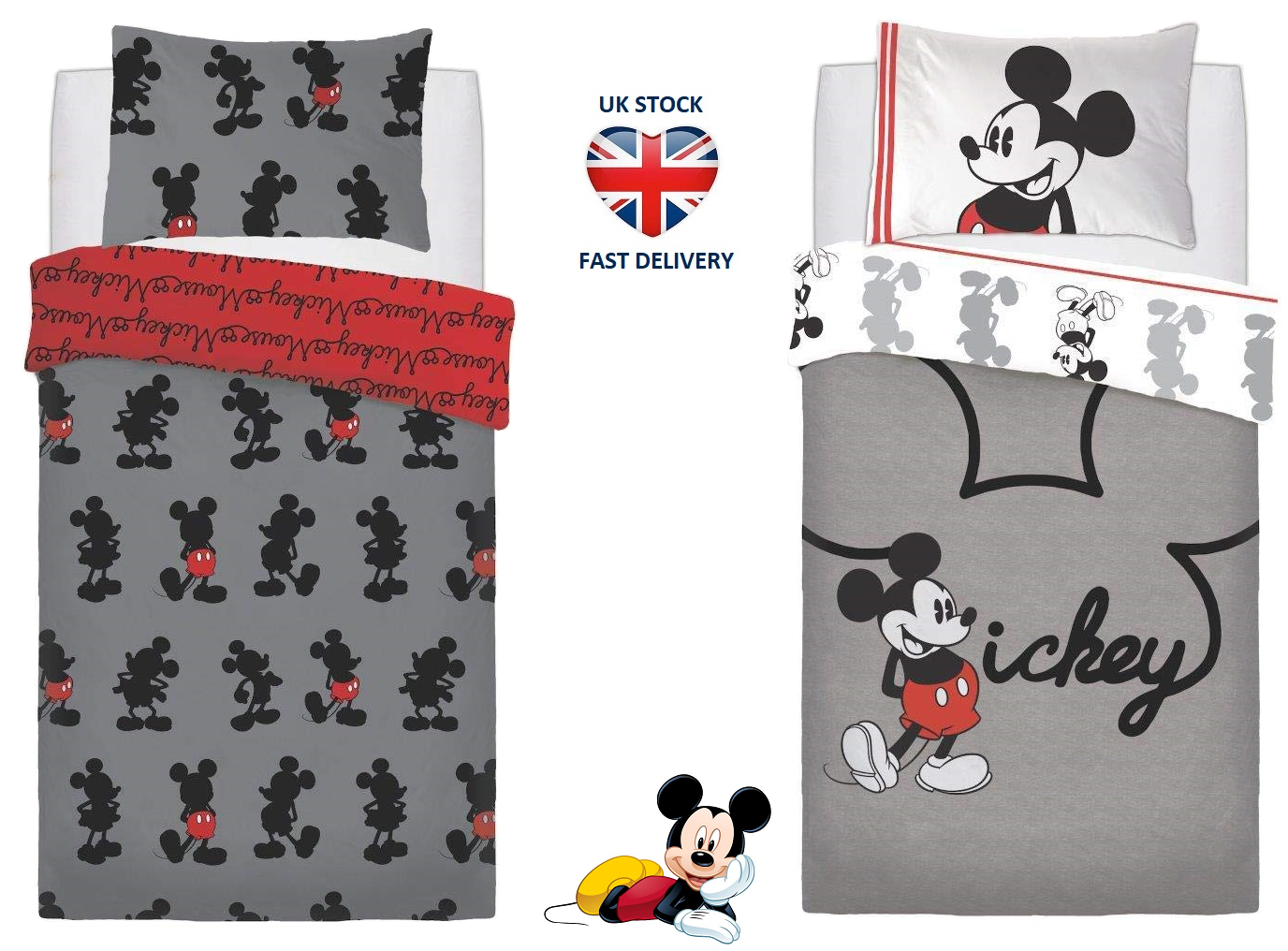 Double King Duvet Cover Sets Disney Mickey Mouse 90th Anniversary