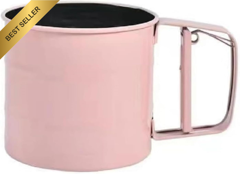 Flour Sifter, Baking Sifter Cup, Flour Sieve, Stainless Steel Handheld Bake Siev