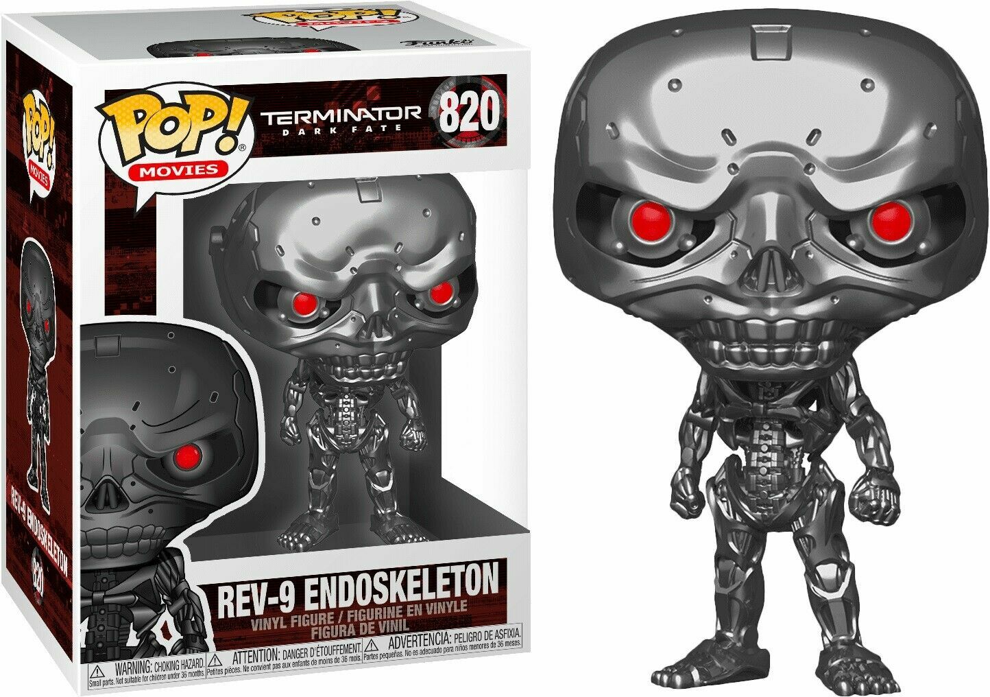 Terminator Dark Fate REV-9 Endoskeleton 9.5cm Pop Filme