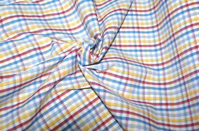 3m Lots -BROOKLYN Plaid Check Cotton Fabric, 152cm Wide, Light Weight