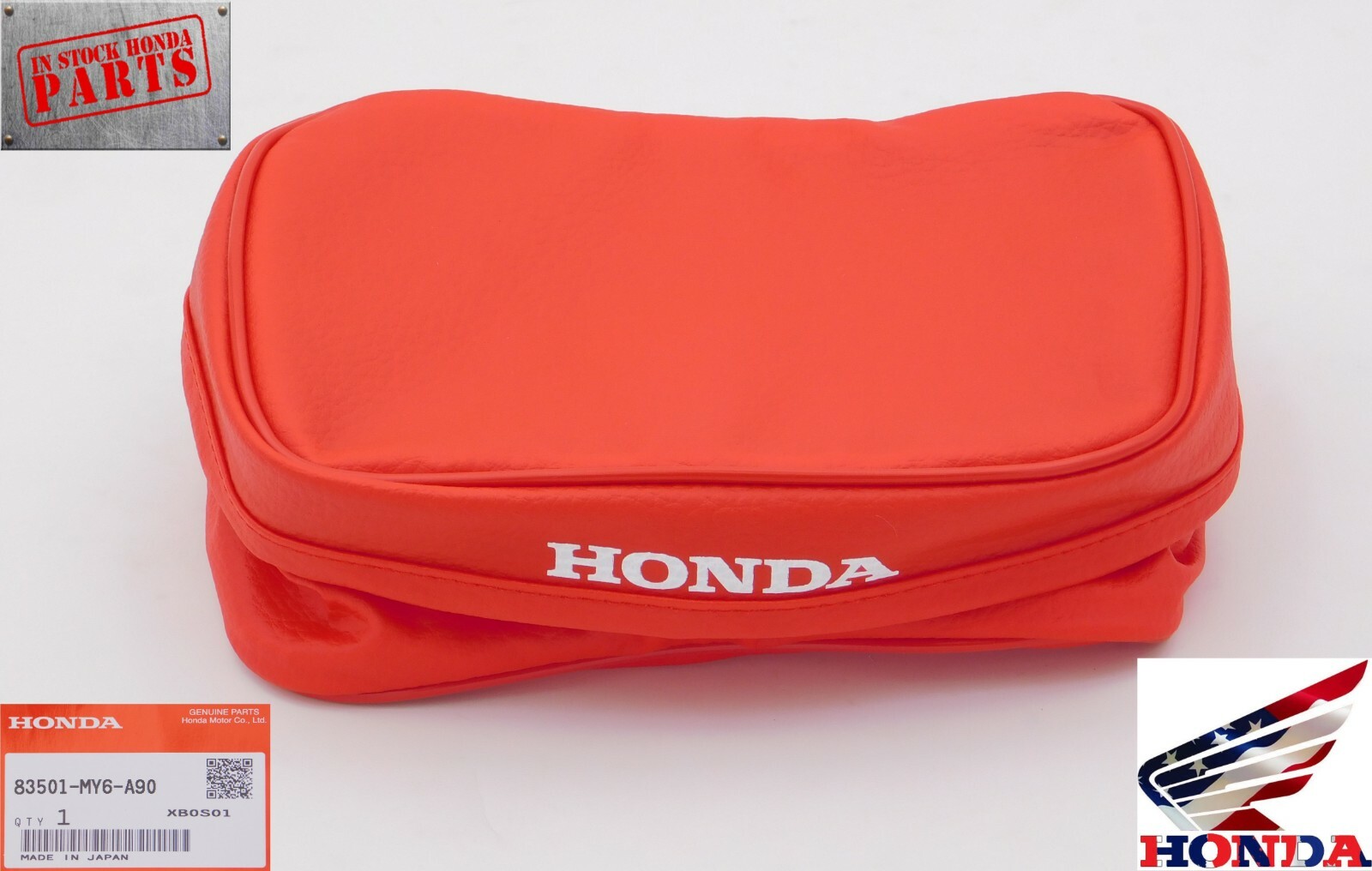 HONDA TAIL BAG RED XR250L XR250R XR600R XR650L OEM GENUINE HONDA TAIL BAG RED XR250L XR250R XR600R XR650L OEM GENUINE