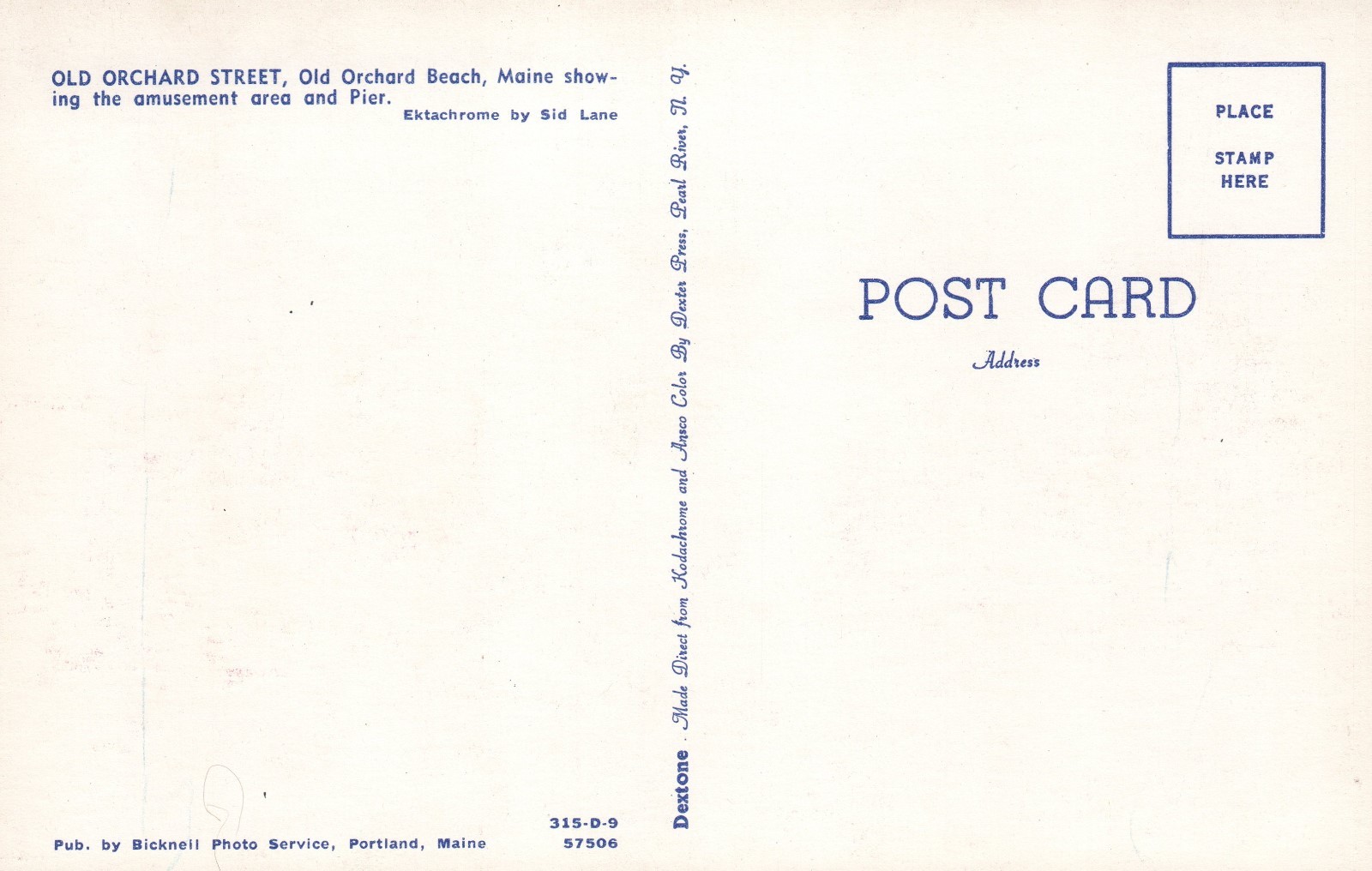 Old Orchard Street - Old Orchard Beach, Maine - unposted