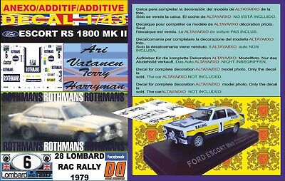 Hannu Mikkola RAC Rallye 1979 1:43 Trofeu 1008 Ford Escort RS 1800 Mk II