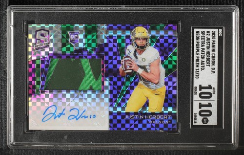 2020 Panini Chronicles Draft Picks Justin Herbert #2