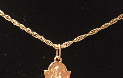 Pre-owned Leslie's ™ 14k Yellow Gold 1.5mm Wide Pendant Rope Chain Necklace 16"