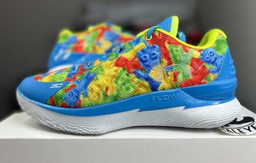 Pre-owned Under Armour Curry 1 Low Flotro Sour Patch Kids Men Sizes 8 - 14 | 3025633-300 In White