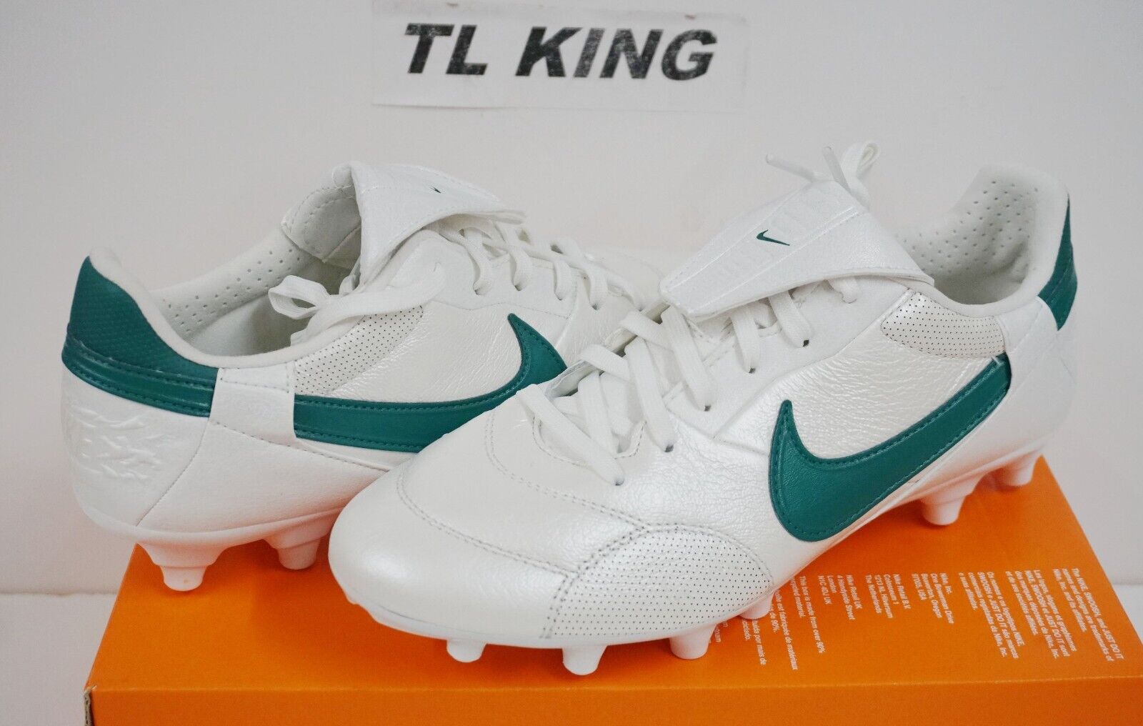 Nike Premier 3 III FG Soccer Cleats Leather White Mystic Nike Premier 3 III FG Soccer Cleats Leather White Mystic