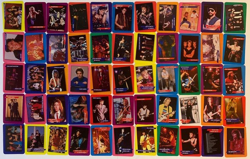 Rock Star Concert Card Set with 12 stickers 108 Vintage