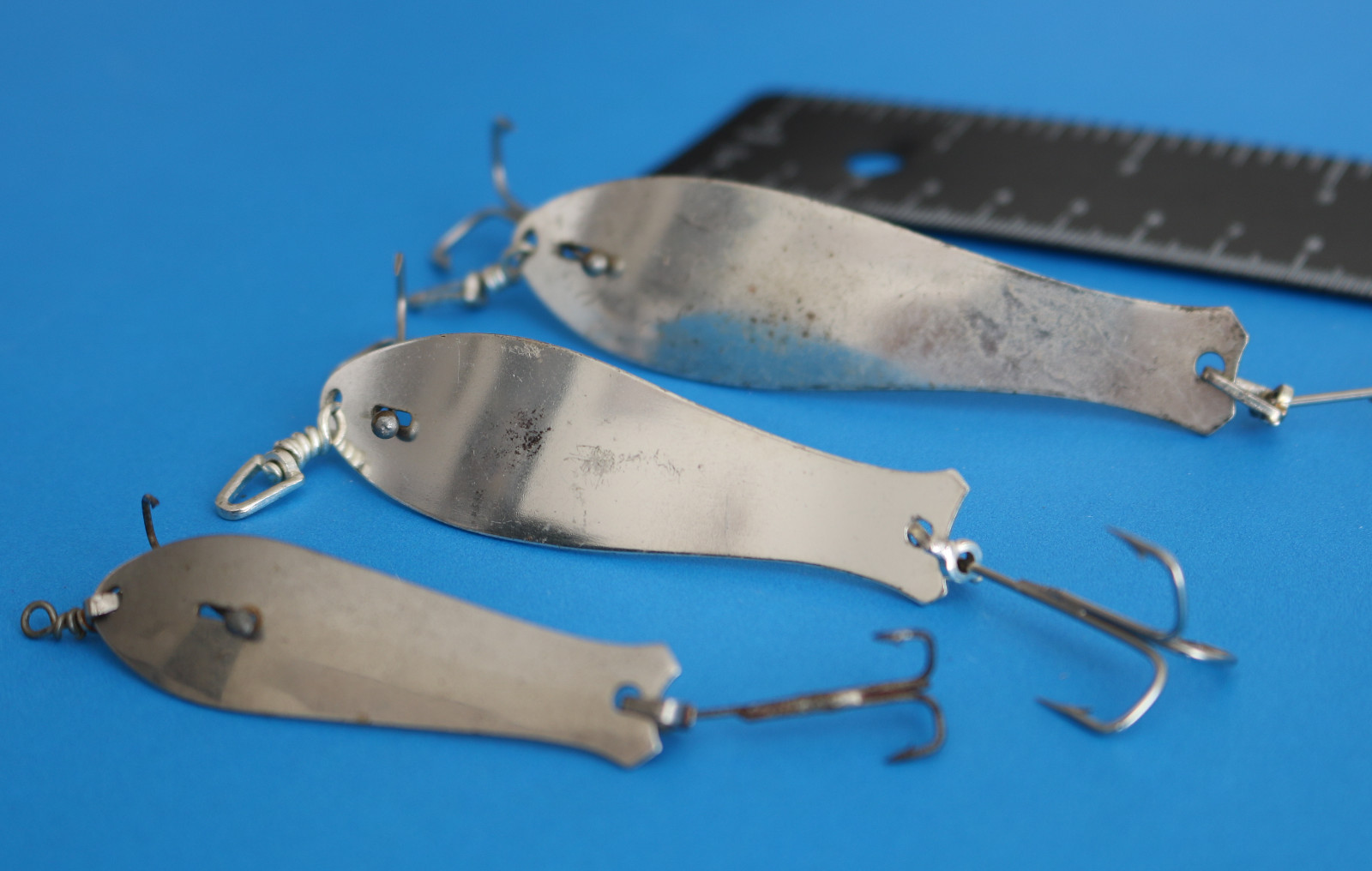 Vintage HEINTZ-BLINKER Fishing Lures, 3 pcs.