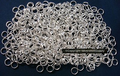 Split rings 7mm silver plated steel 500 pcs jewelry clasp attach charms PFG005D