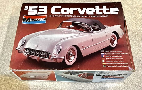🏁 Monogram Vintage'53 Corvette (Open Box) Kit 1:24 🏁 | eBay