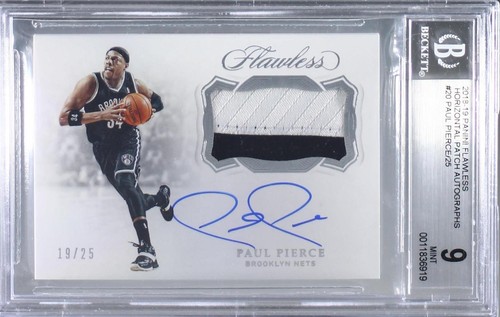RC Flawless Patch /25 De’Aaron Fox NBA 2018-19 Panini Flawless De'Aaron Fox Horizontal Patch Auto